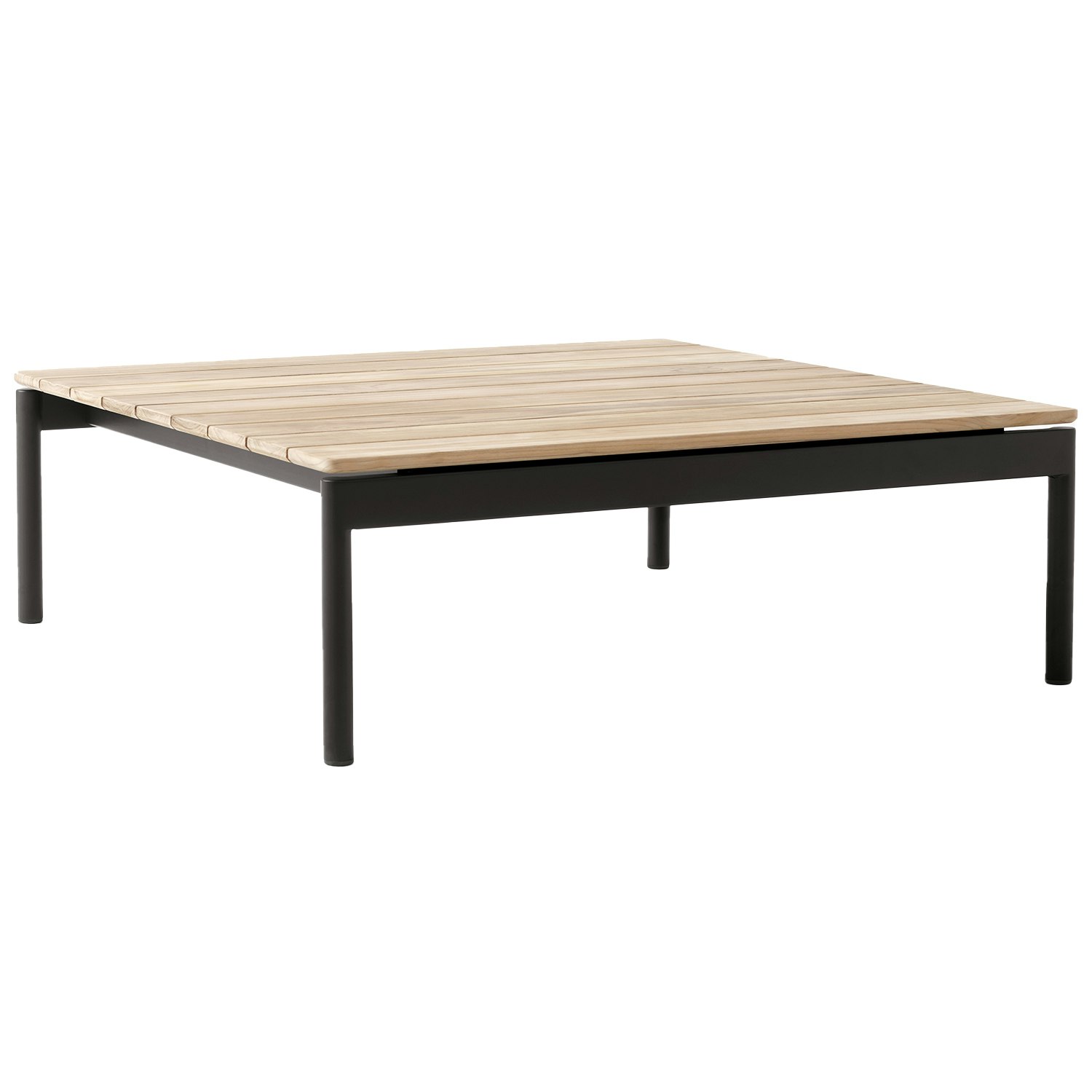 &tradition ville av50 soffbord 90x90 cm - soffbord utomhus teak warm black