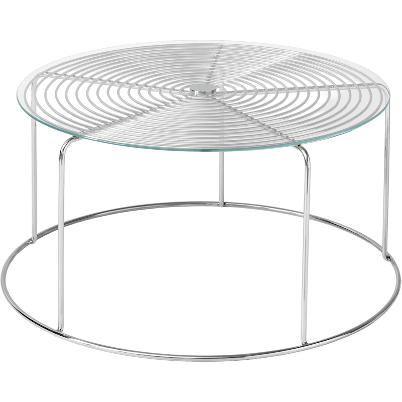 Wire VP17 Soffbord, Rostfritt Stål / Glas