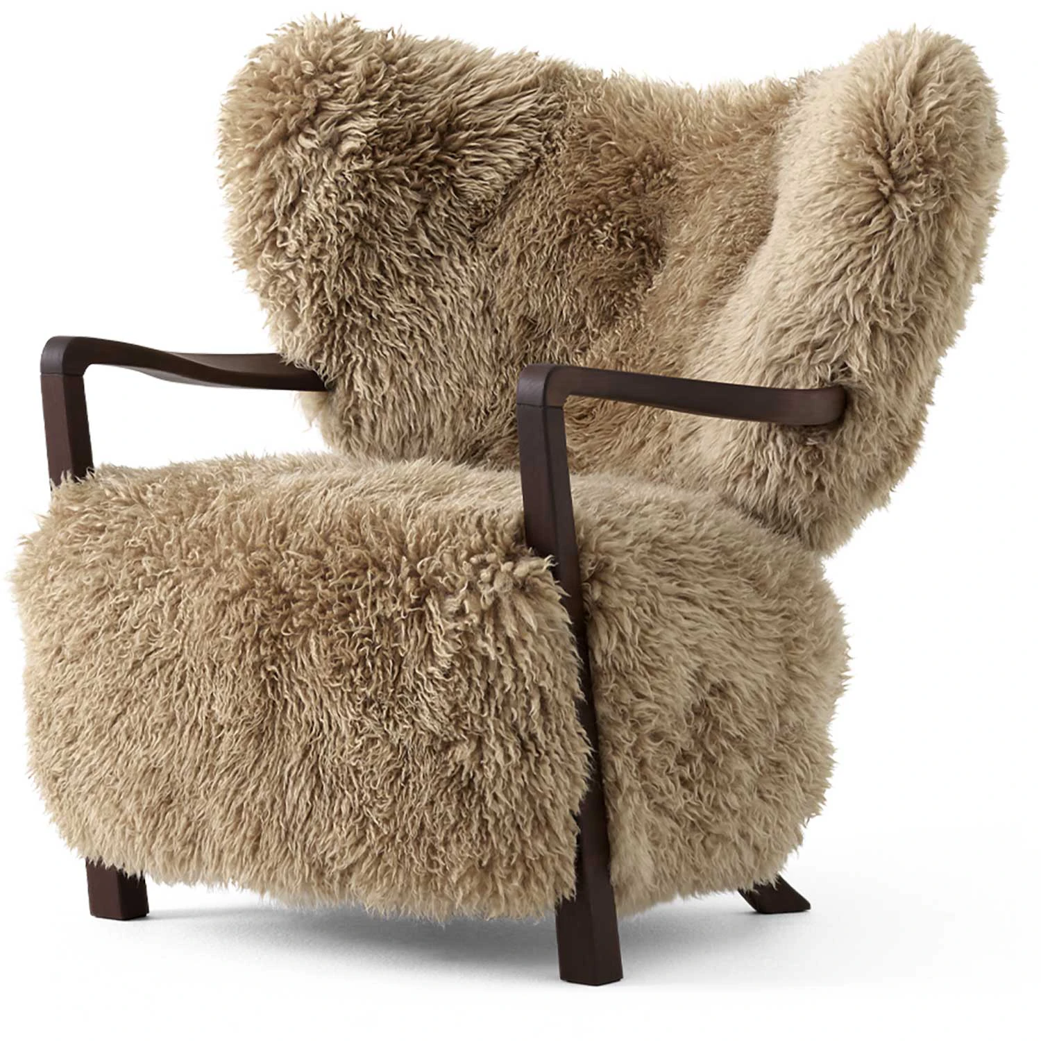 &Tradition Wulff Atd2 Loungef&aring;t&ouml;lj / Sheepskin Honey - F&aring;t&ouml;ljer F&aring;rskinn Valn&ouml;t