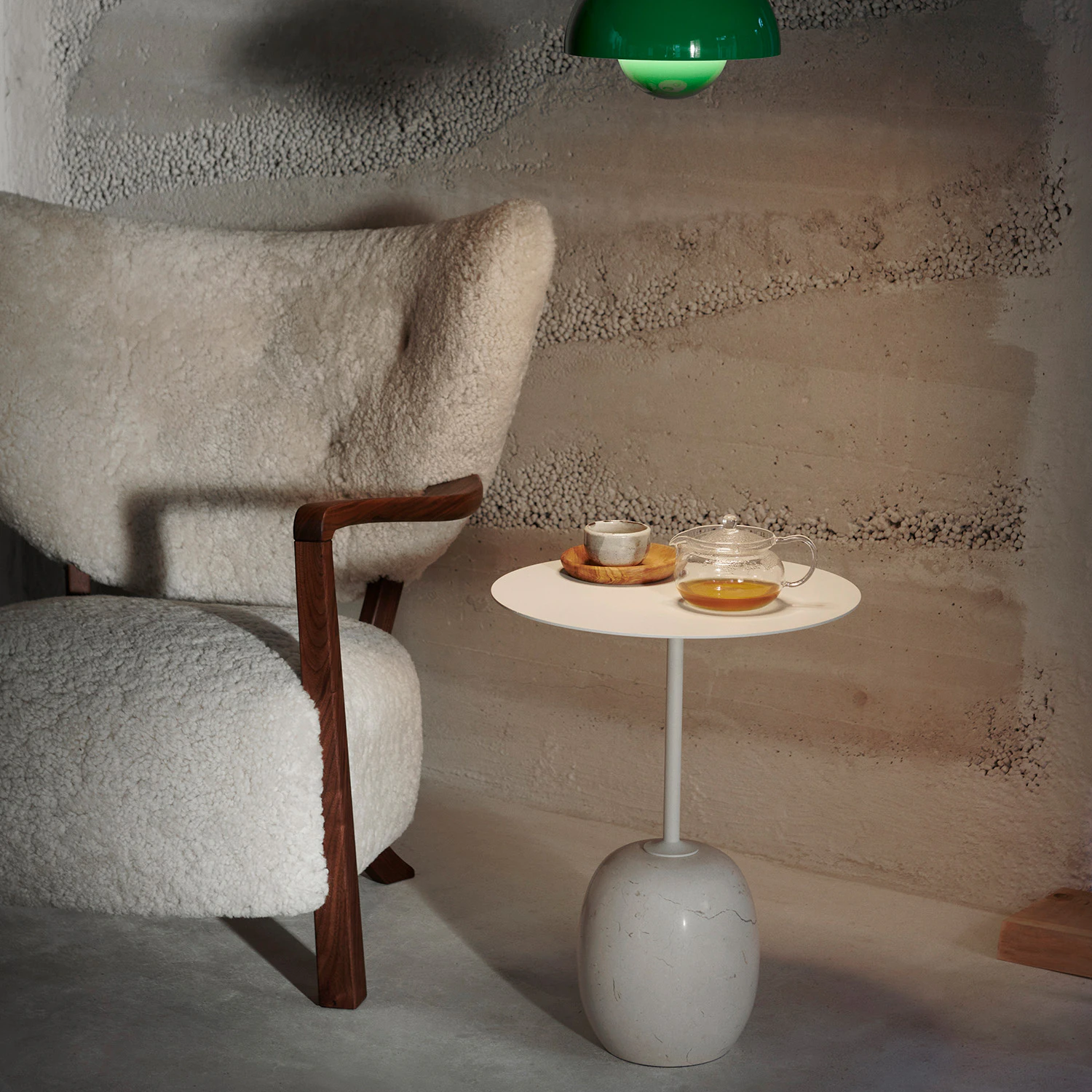 &Tradition Wulff Atd2 Loungefåtölj /, sheepskin moonlight från &Tradition, bild 4