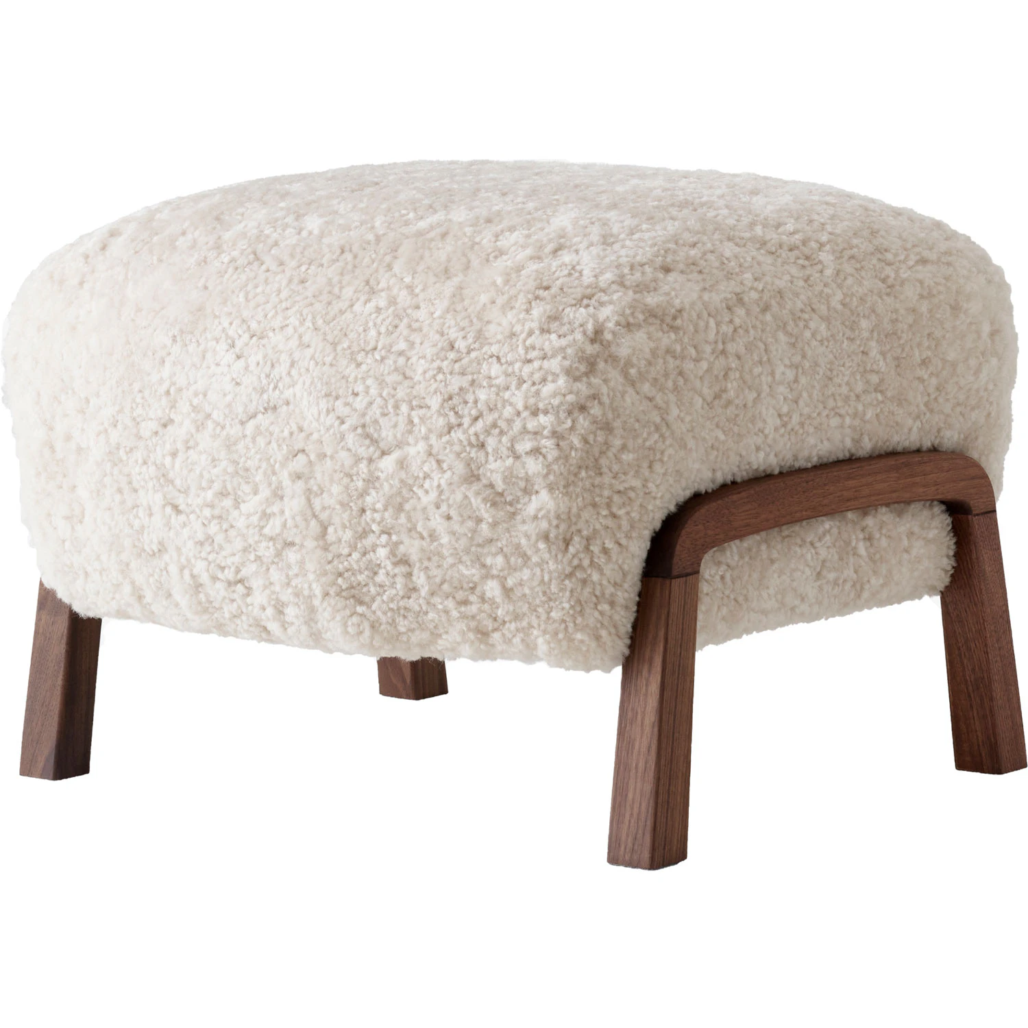 &Tradition Wulff Atd3 Sittpuff / - Fotpallar Valn&ouml;t Sheepskin Moonlight
