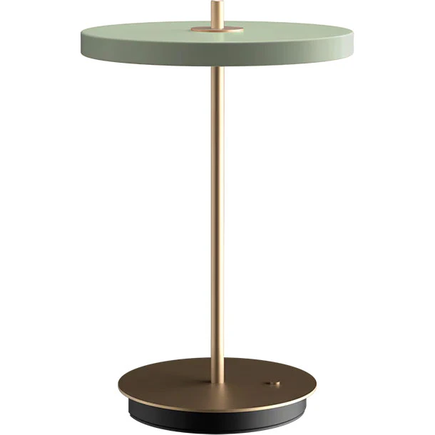 Umage Asteria Move Bordslampa Portabel - Portabla lampor Stål Nuance Olive