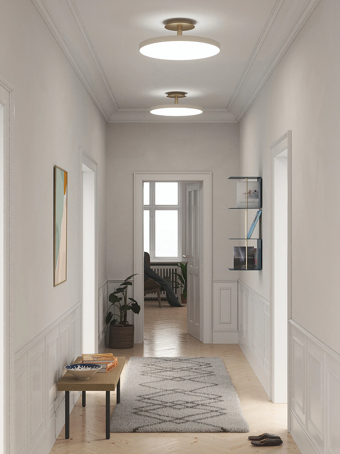 Umage Asteria Up Taklampa, pärlvit från Umage, bild 2