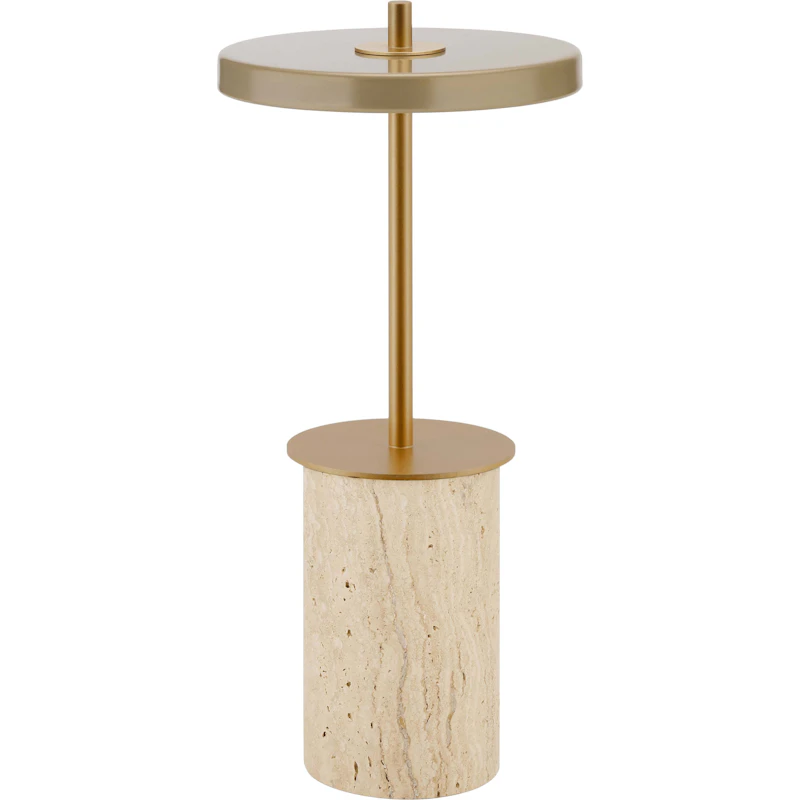Asteria Move Mini Bordslampa Portabel, Clay Travertine