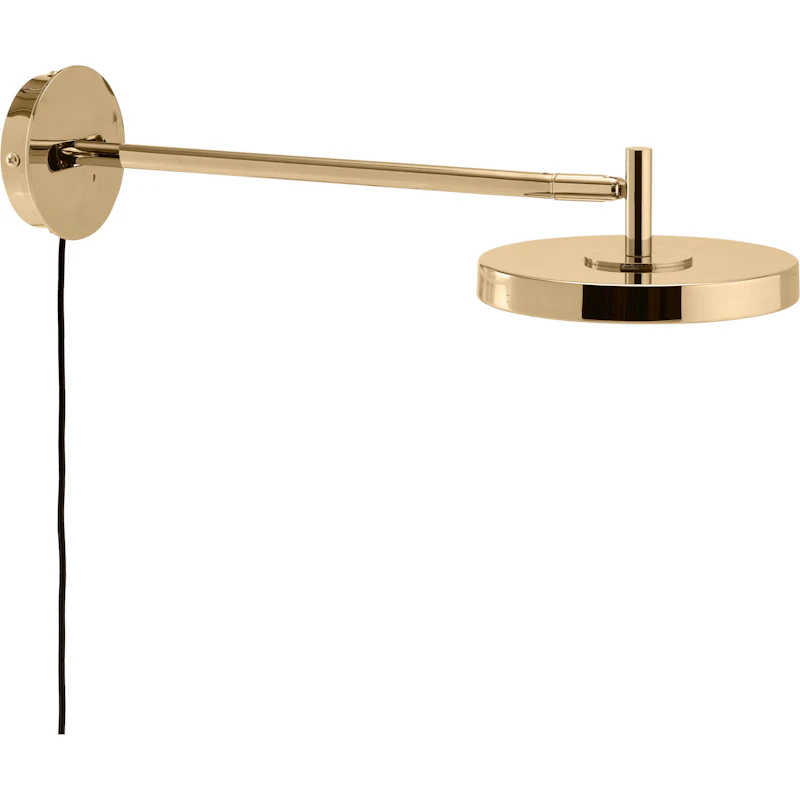 Asteria Vägglampa Lång, Polerad Mässing