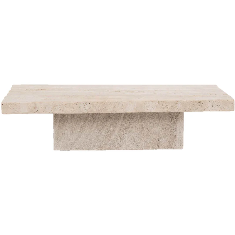 Plateau Travertino Bricka 15x38 cm, Natural