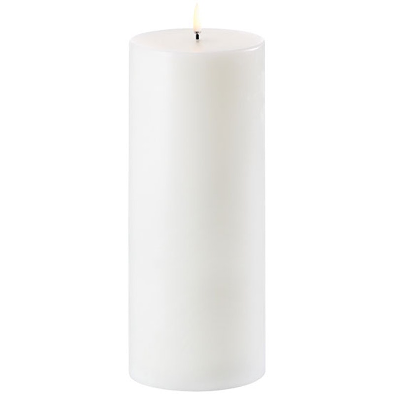 LED Blockljus Nordic White, 10x25 cm