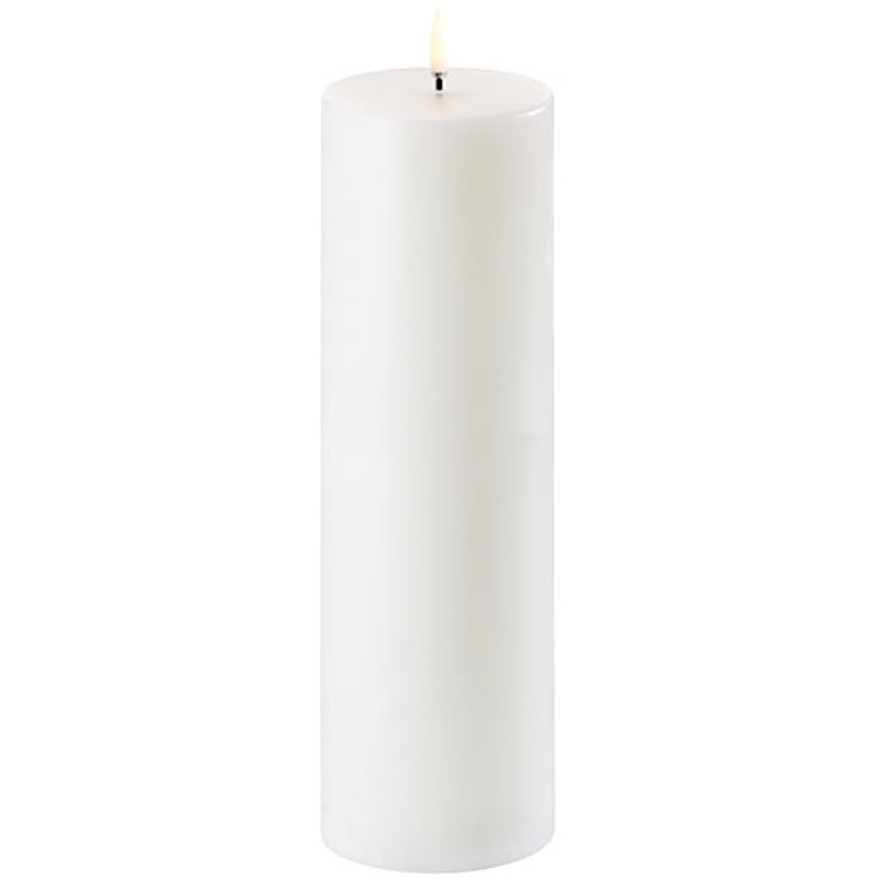 LED Blockljus Nordic White, 7,8x25 cm