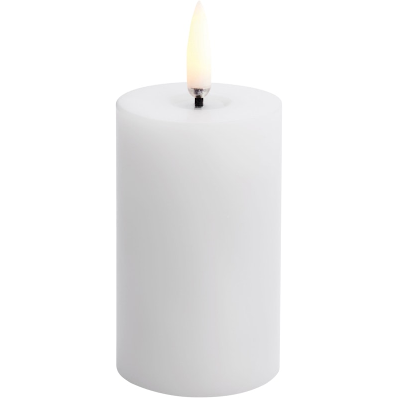 LED Blockljus Smält Nordic White, 5x7,5 cm