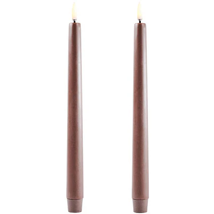 Uyuni Led Kronljus 2,3 x 25,5 Cm - LED-ljus Paraffinvax Brun