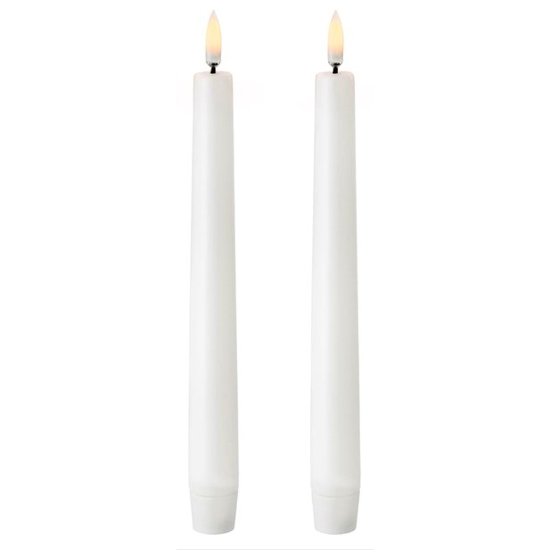 LED Kronljus Nordic White 2-pack, 2,3x20,5 cm