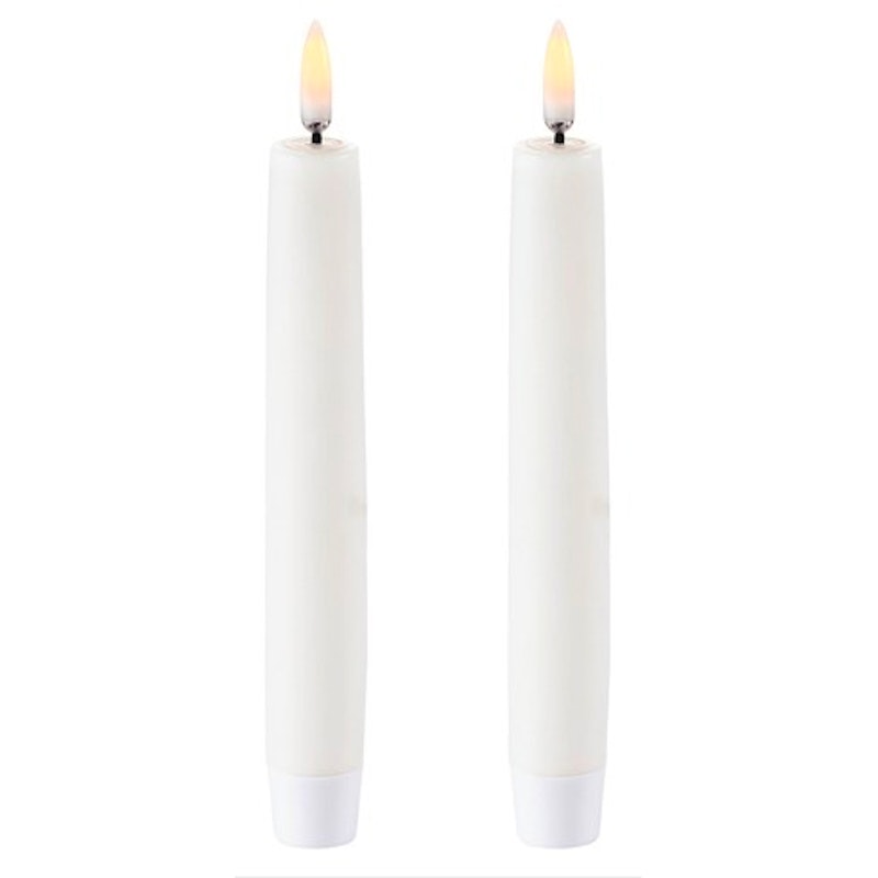 LED Kronljus Nordic White 2-pack, 2,3x15,5 cm