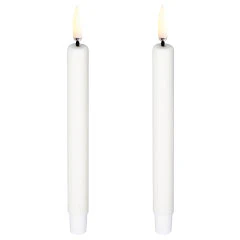 Uyuni Led Mini Kronljus Nordic White 2-pack 1,3 x 13,8 Cm - LED-ljus Paraffinvax Vit