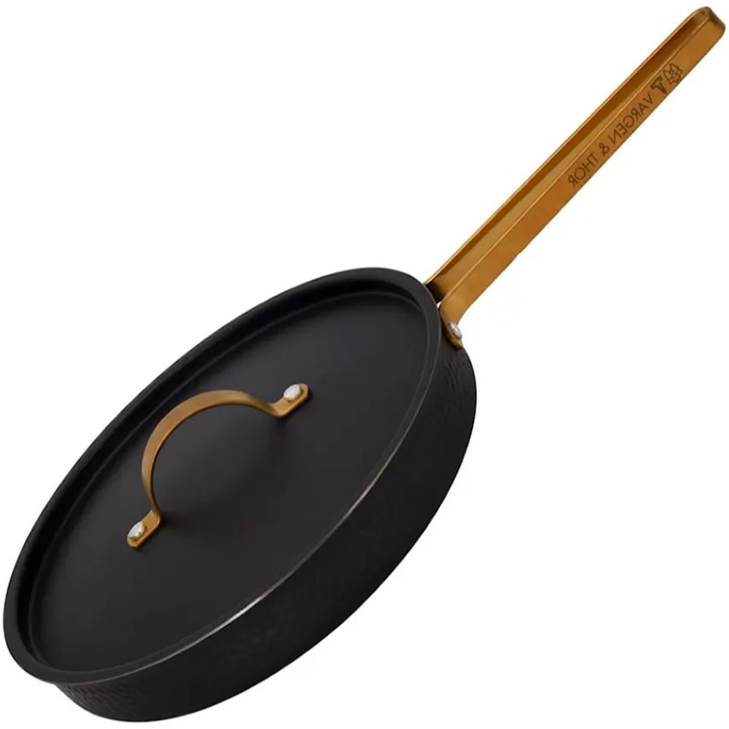Vargen & Thor Arvet Modell X Traktörpanna 28 Cm Med Lock - Stekpannor Rostfritt Stål Svart