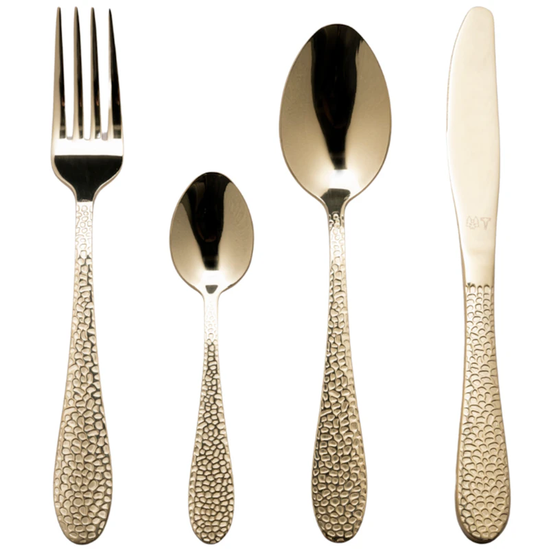 Bestickset 16 Delar, Guld