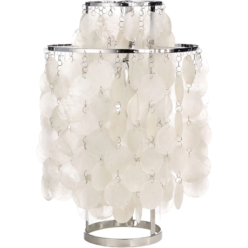 FUN 2TM Bordslampa, Krom / Seashell