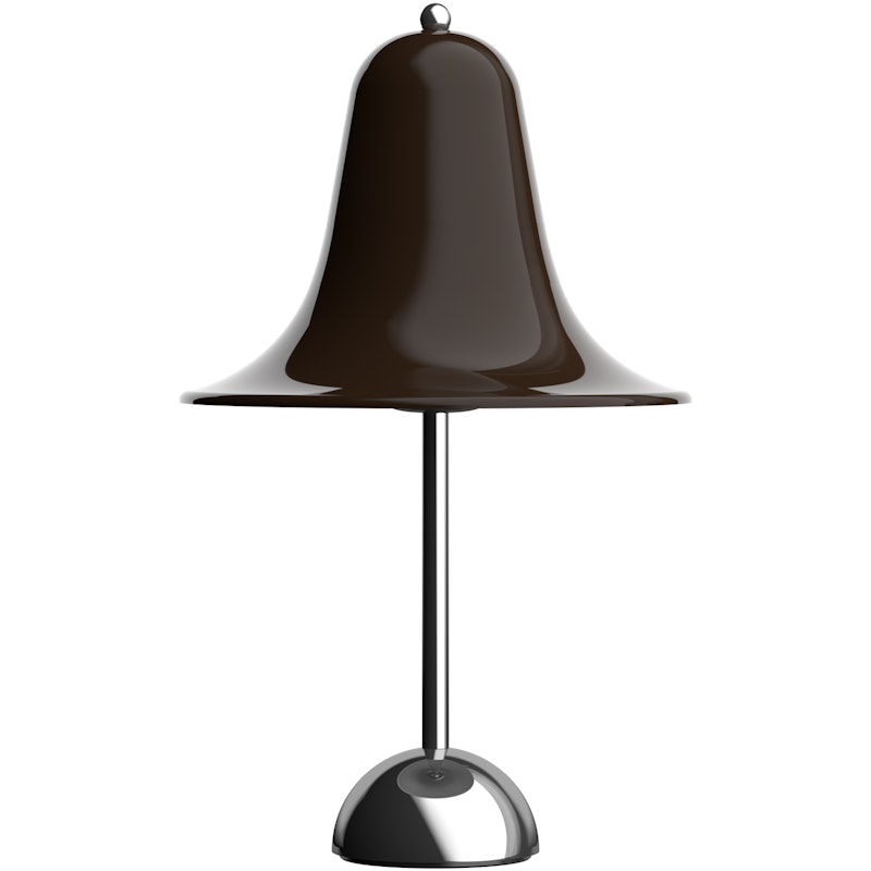 Pantop Bordslampa Ø23, Krom / Pitch Brown