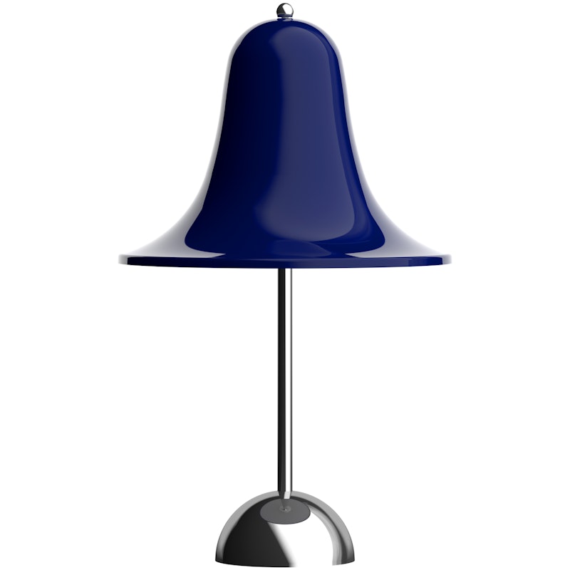 Pantop Bordslampa Portabel Ø18, Krom / Night Blue