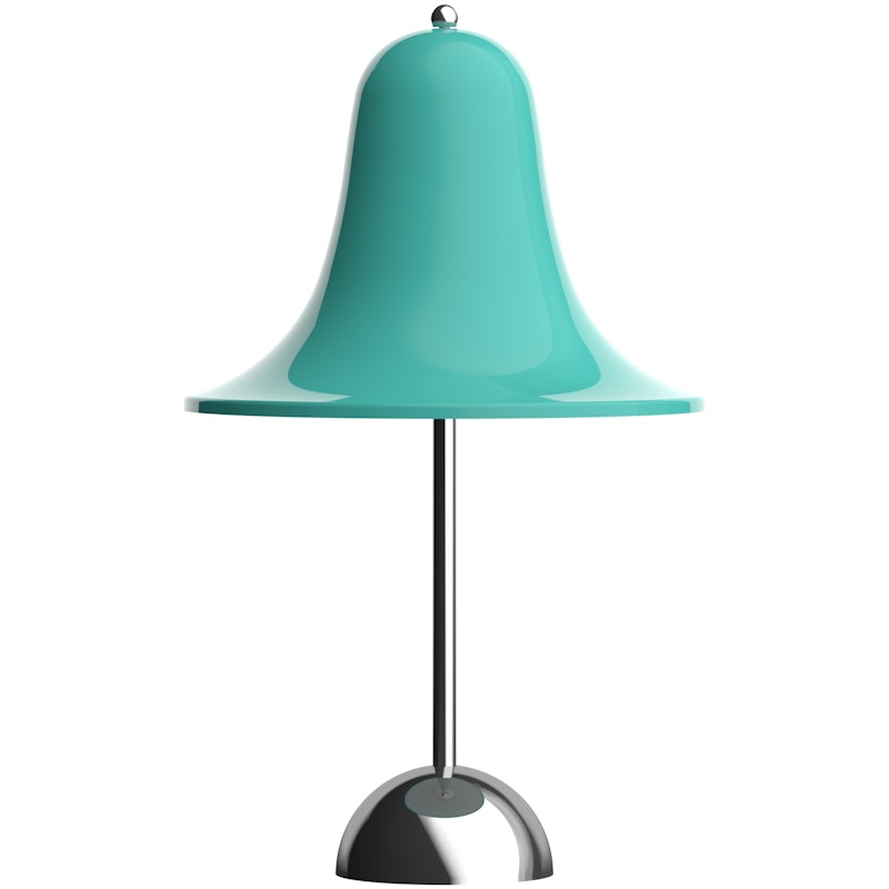 Pantop Bordslampa Portabel Ø18, Krom / Light Teal