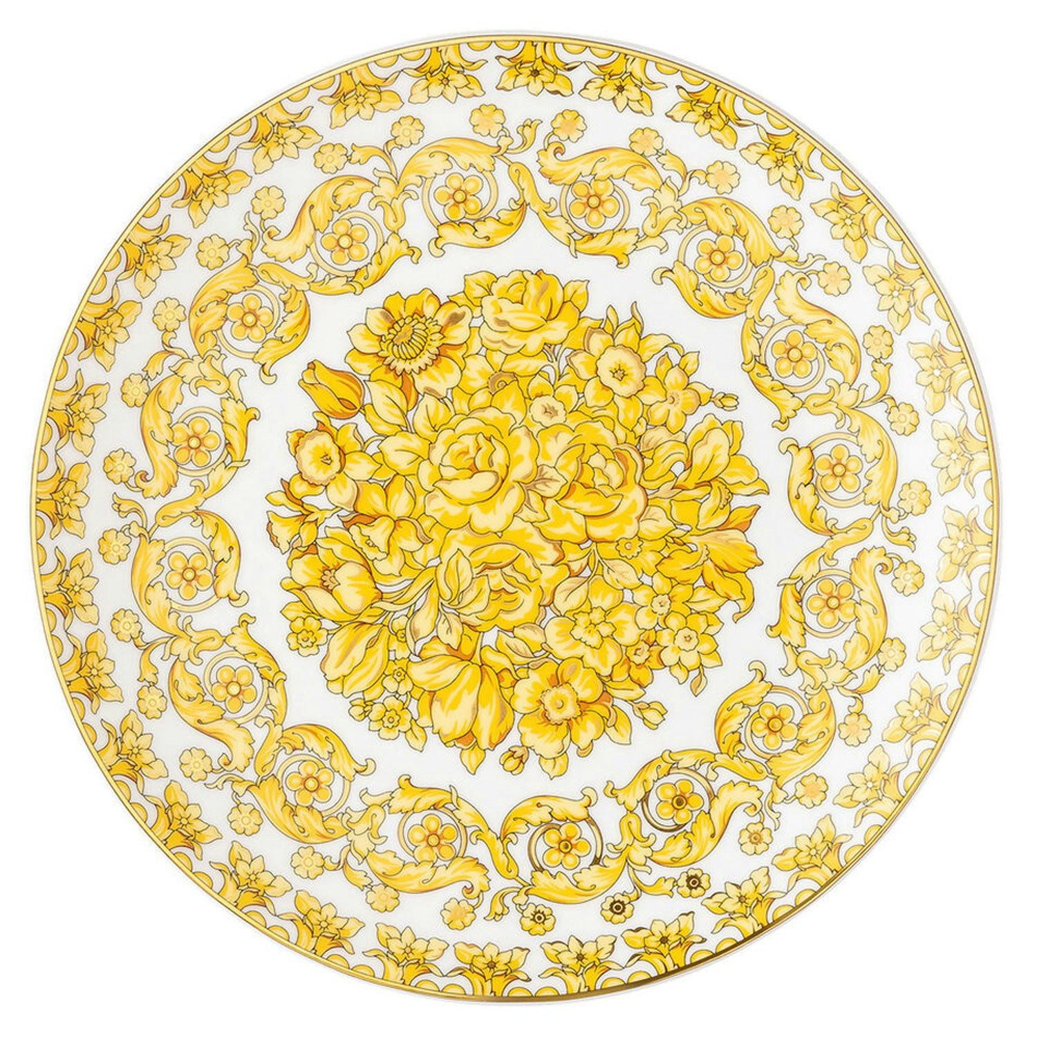 Versace Medusa Rhapsody Assiett 21 Cm - Assietter Porslin Gul