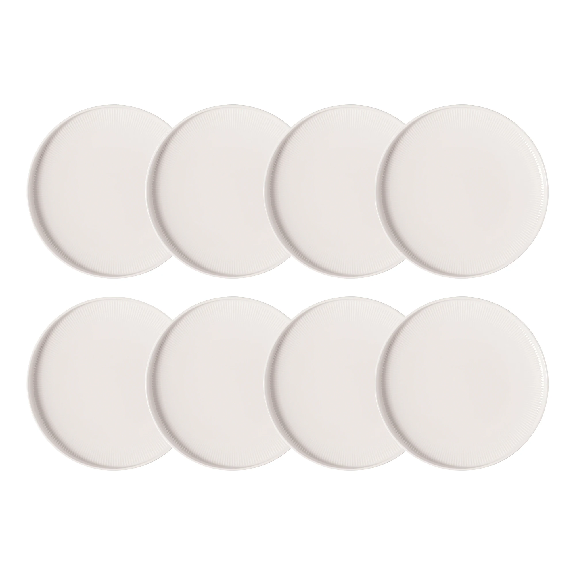 Villeroy & Boch Afina Assiett 17 Cm 8-pack - Assietter Porslin Vit