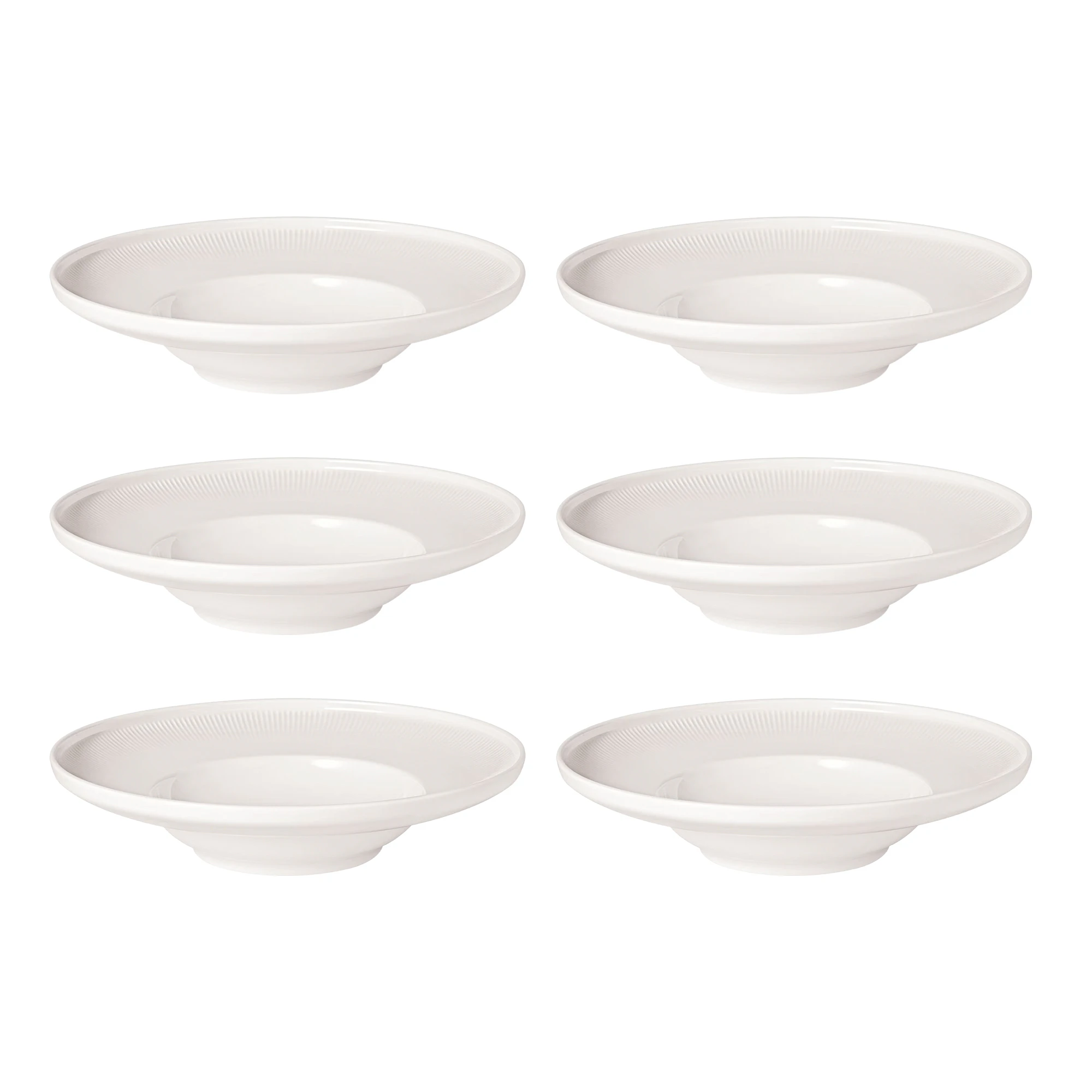 Villeroy & Boch Afina Djup Tallrik 25 Cm 6-pack - Djupa tallrikar Porslin Vit