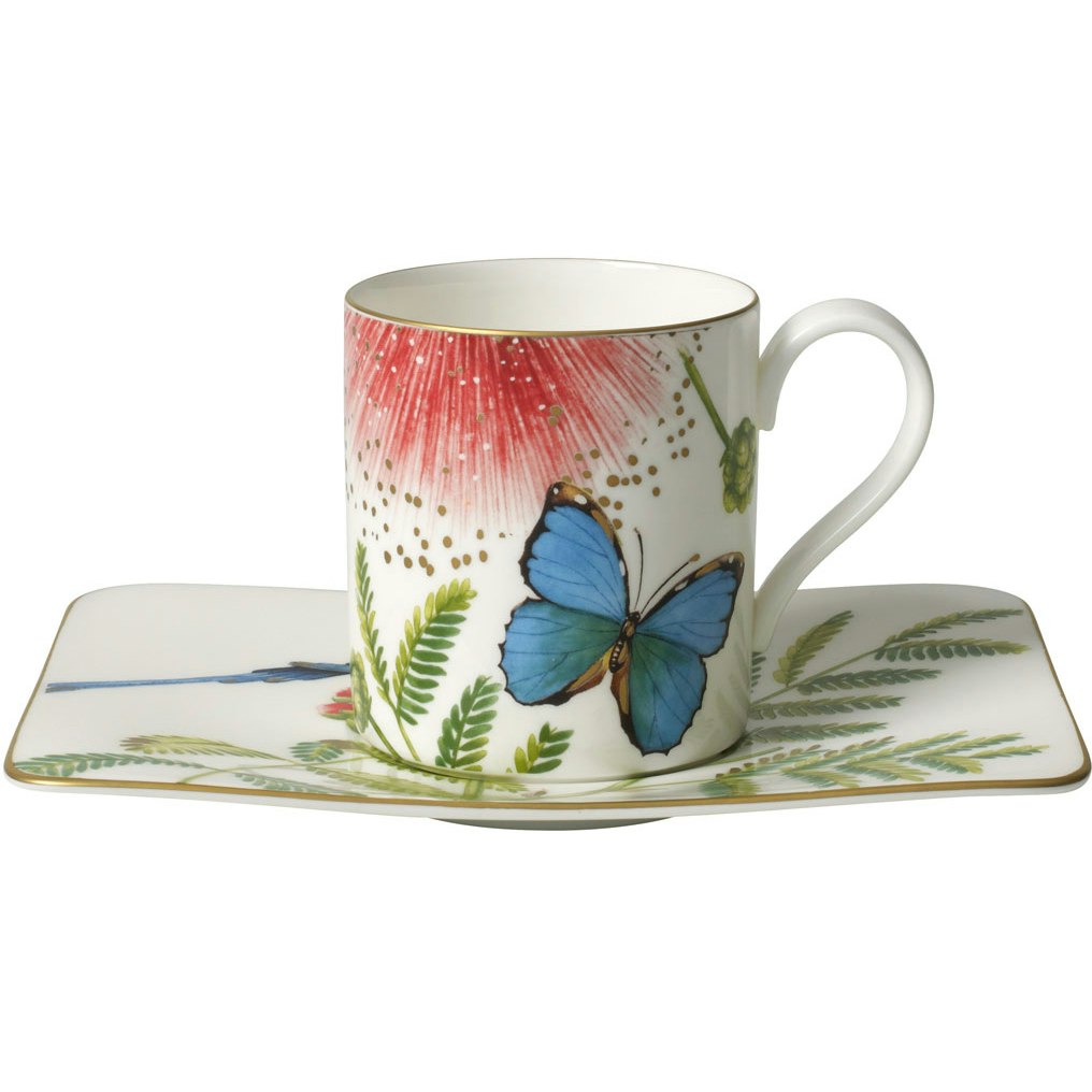 Villeroy & Boch Amazonia Kaffekopp Med Fat - Kaffekoppar Benporslin Multi