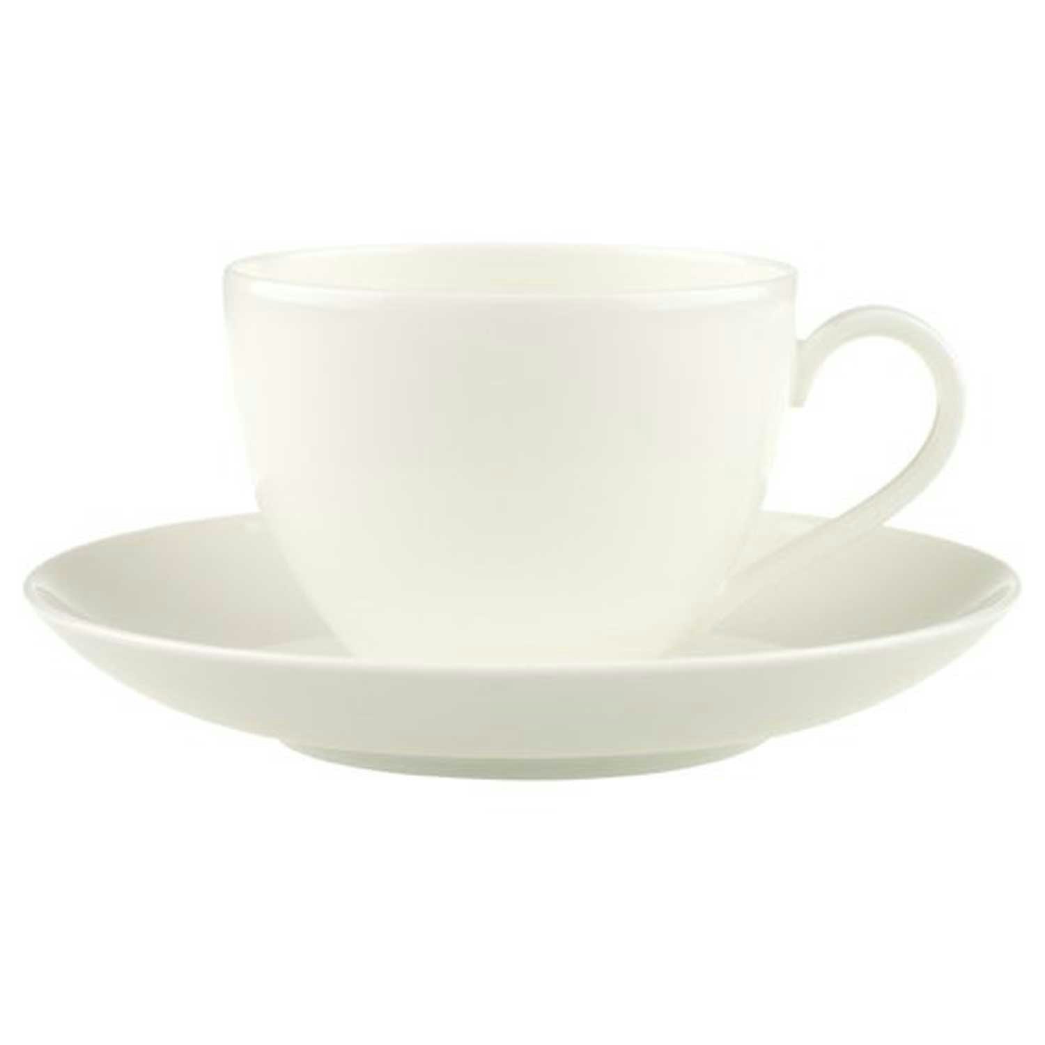 Villeroy & Boch Anmut Kaffekopp Med Fat - Kaffekoppar Benporslin Vit