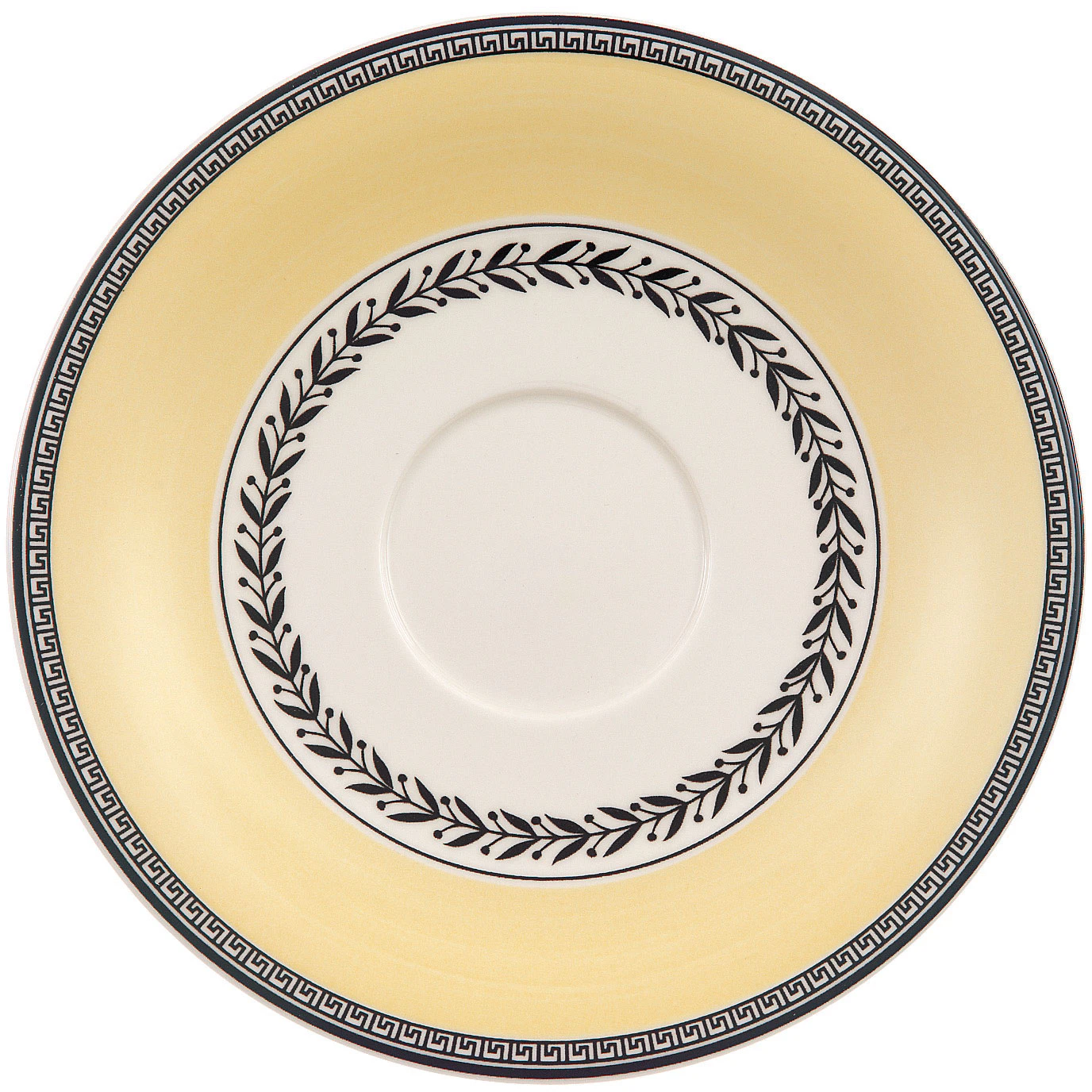 Villeroy & Boch Audun Fat F&ouml;r Kaffekopp 16 Cm - Kaffefat & Tefat Porslin Gul