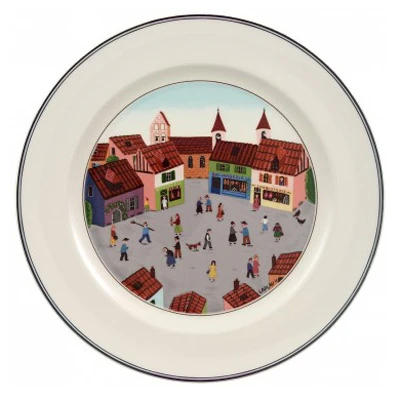 villeroy & boch design naif tallrik village 27 cm - porslin vit