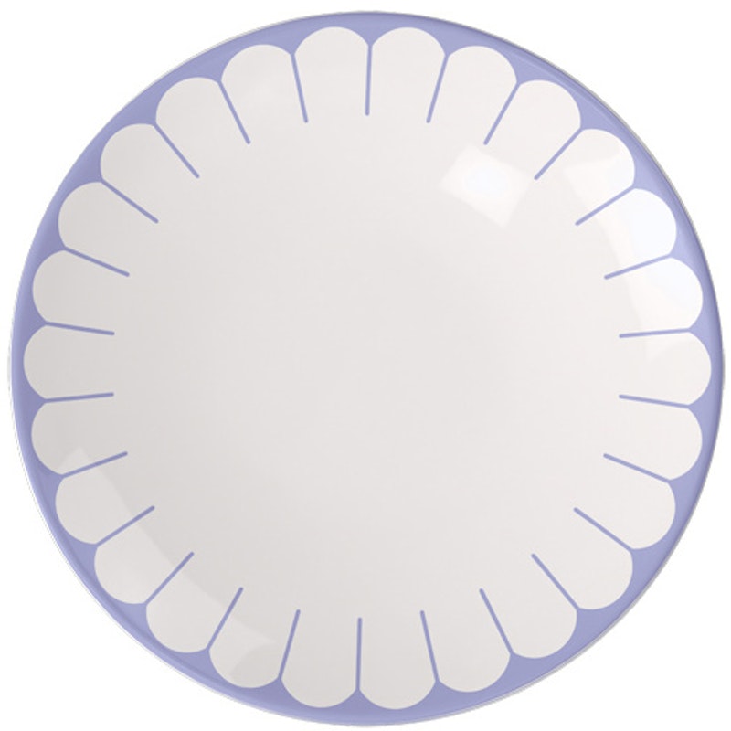 Fleur Assiett 21 cm, Bleu