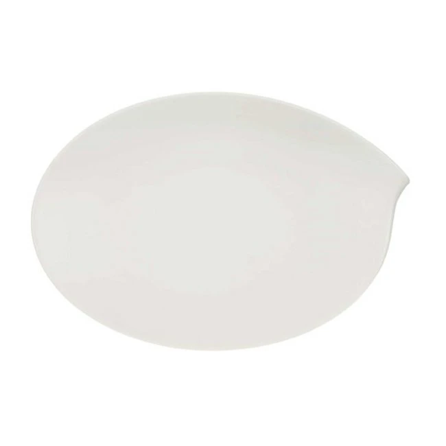 Villeroy & Boch Flow Uppl&auml;ggningsfat Oval 36 Cm - Uppl&auml;ggningsfat Porslin Vit