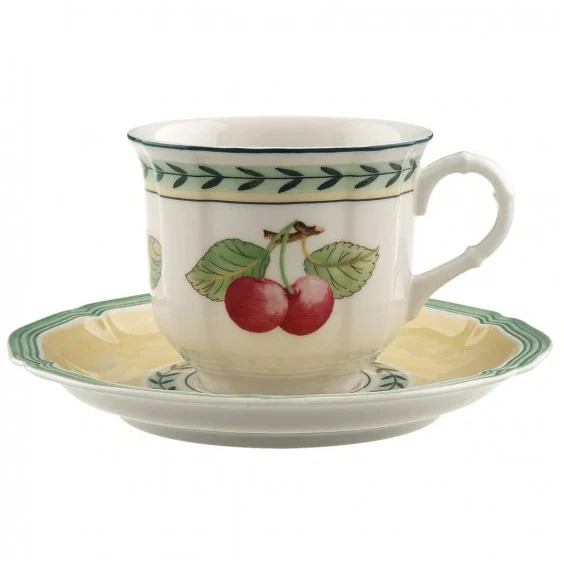 Villeroy & Boch French Garden Fleurence Kaffekopp Med Fat - Kaffekoppar Porslin Multi