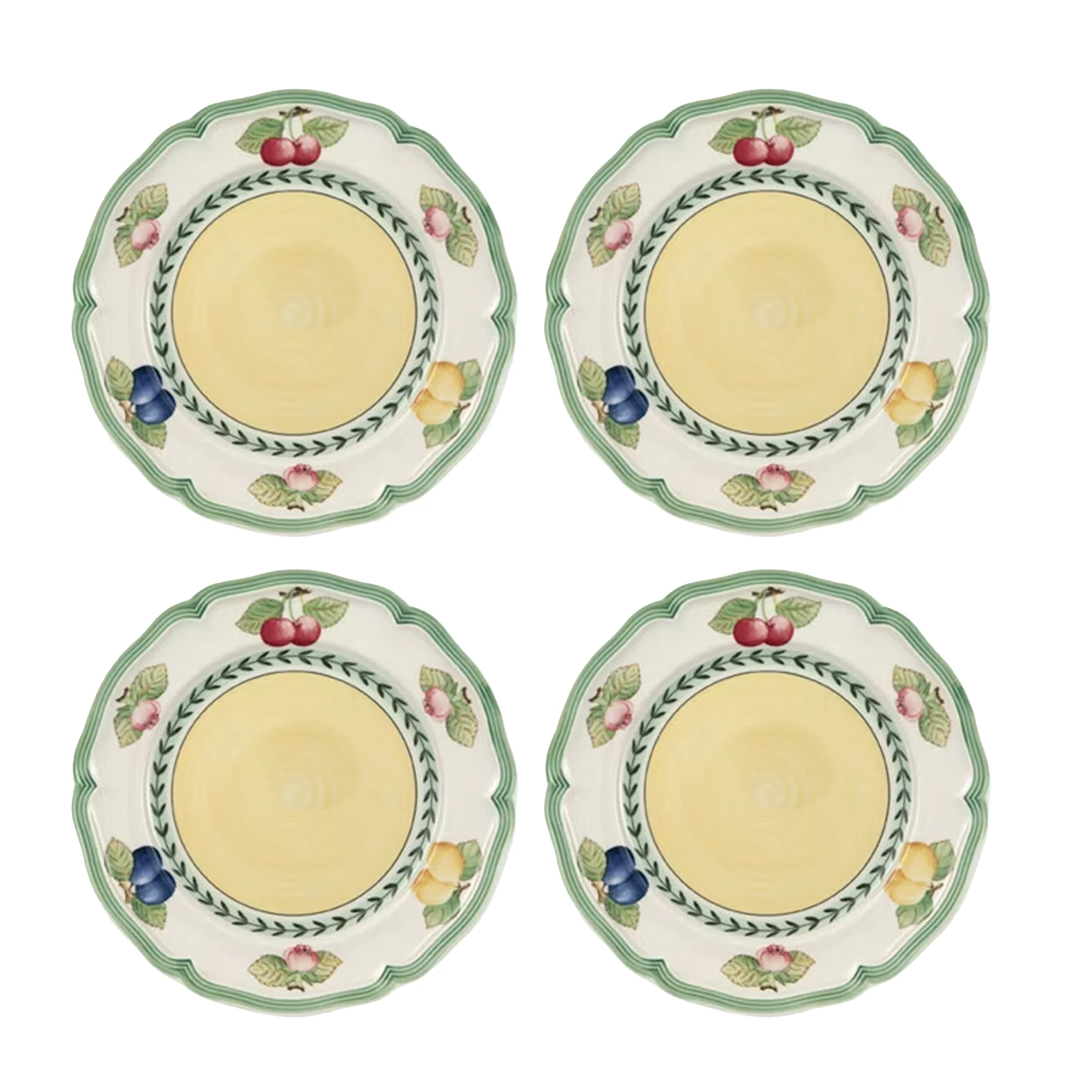 Villeroy & Boch French Garden Fleurence Assiett 21 Cm 4-pack - Assietter Porslin Gr&ouml;n