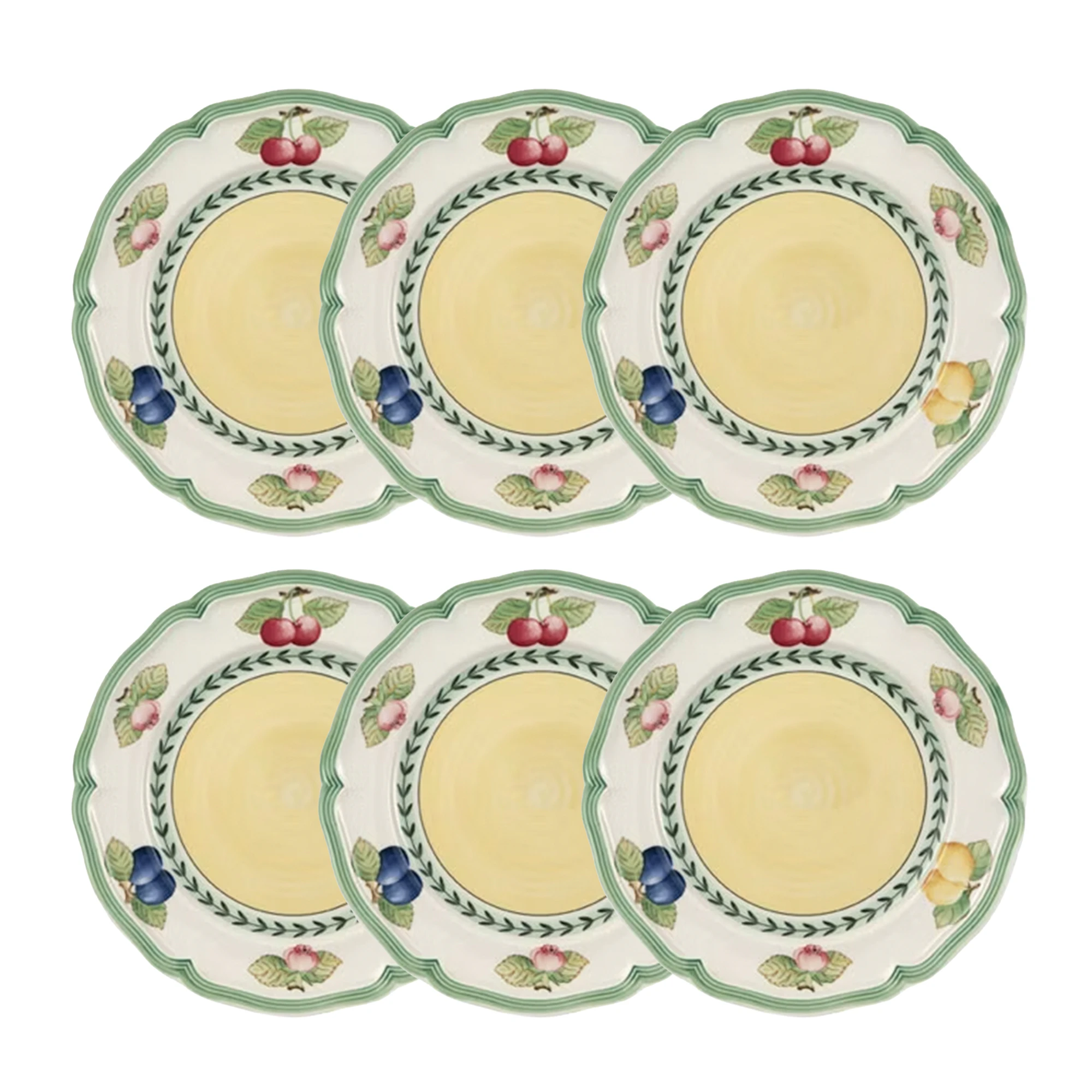 Villeroy & Boch French Garden Fleurence Assiett 21 Cm 6-pack - Assietter Porslin Gr&ouml;n