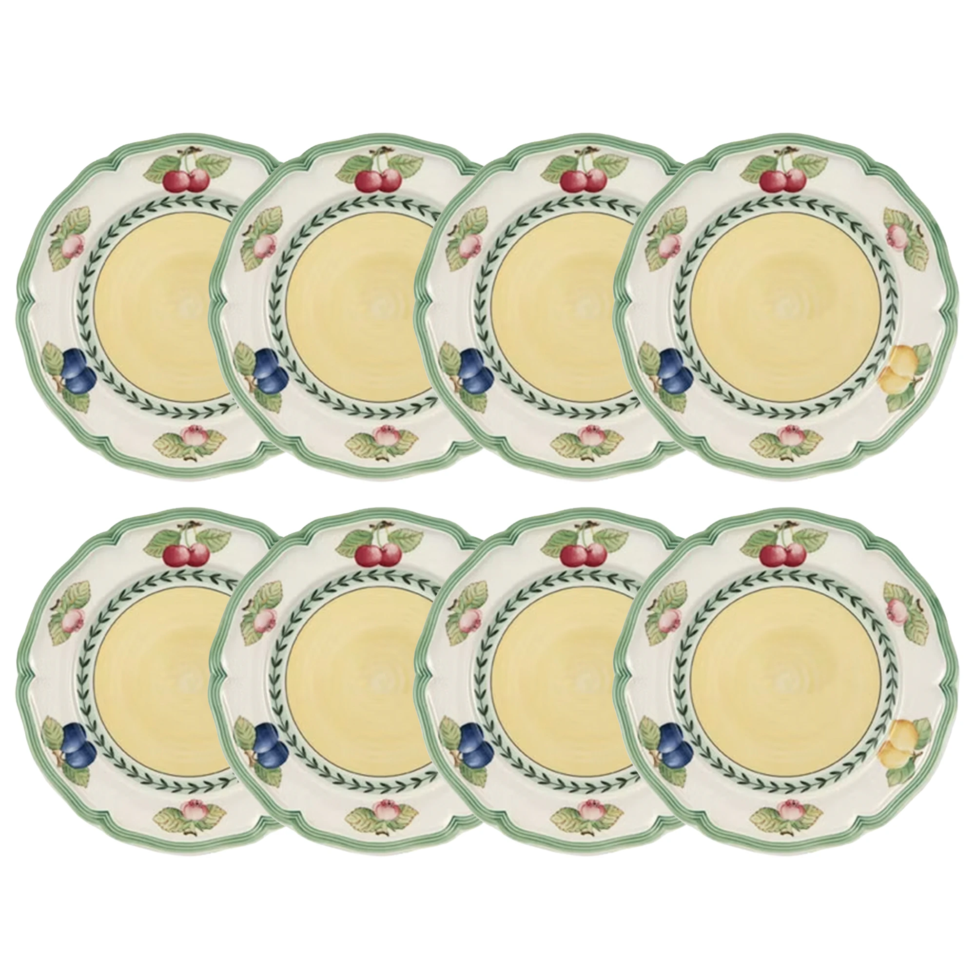 Villeroy & Boch French Garden Fleurence Assiett 21 Cm 8-pack - Assietter Porslin Gr&ouml;n
