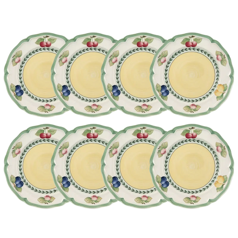 French Garden Fleurence Assiett 21 cm 8-pack