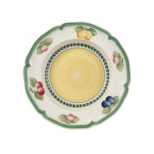 Villeroy & Boch French Garden Fleurence Tallrik Djup 23 Cm - Djupa tallrikar Porslin Gr&ouml;n