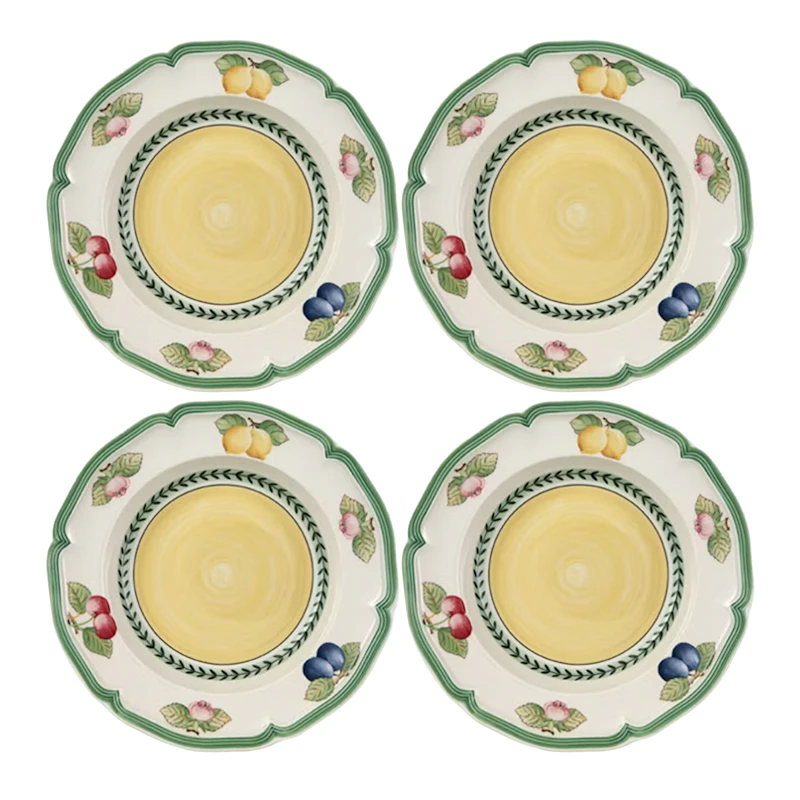 French Garden Fleurence Djup Tallrik 23 cm 4-pack