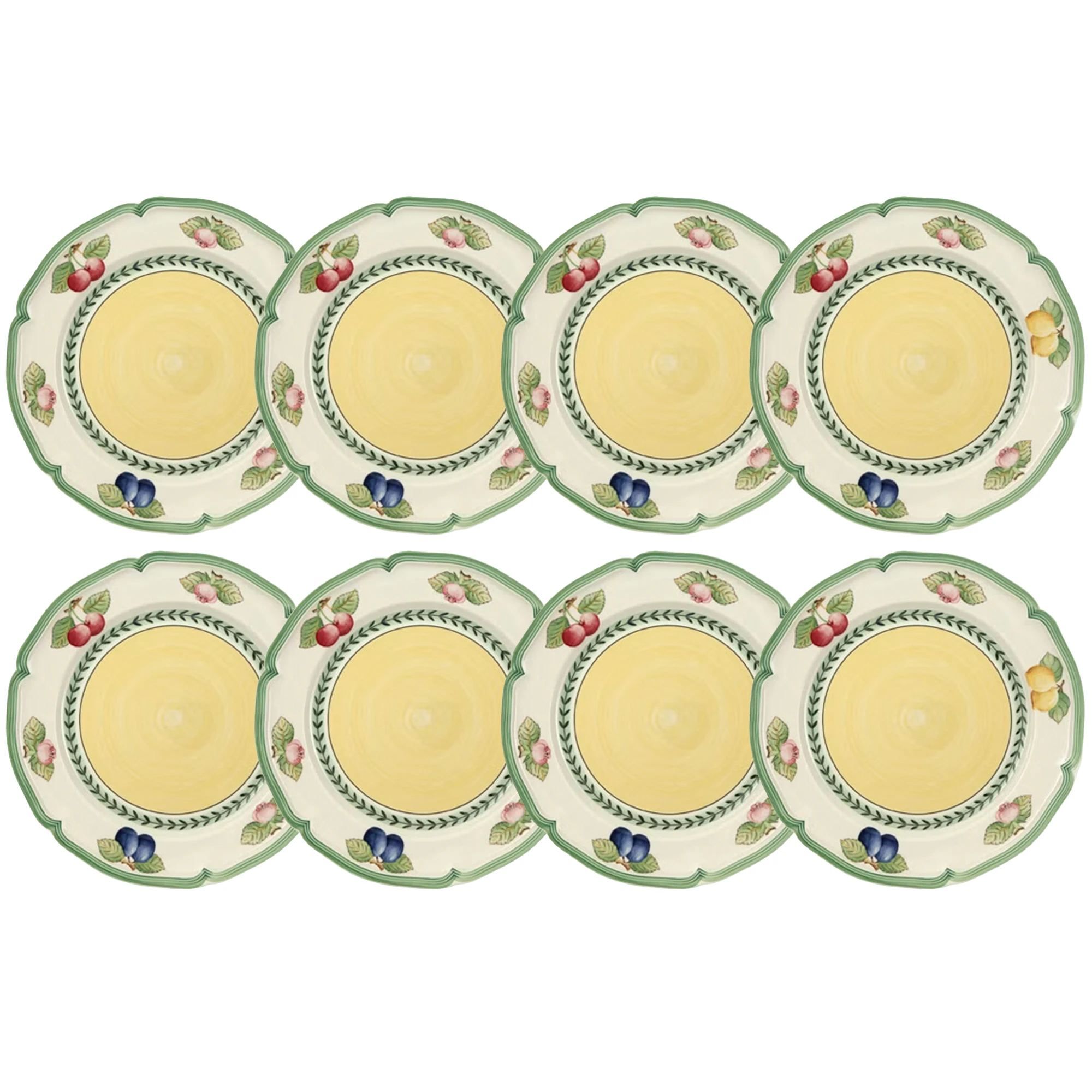 Villeroy & Boch French Garden Fleurence Tallrik 26 Cm 8-pack - Porslin Gr&ouml;n