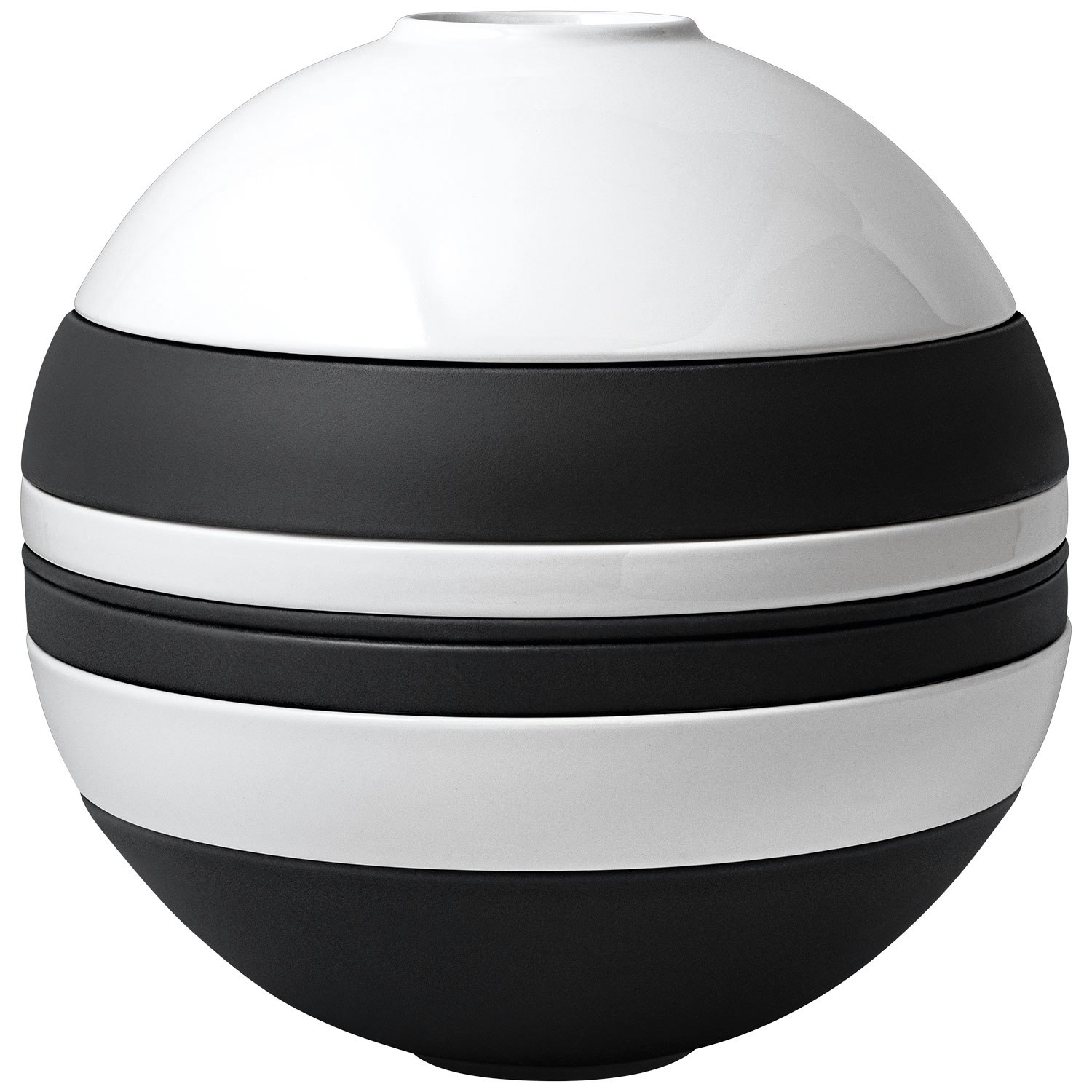 Villeroy & Boch Iconic La Boule Serveringsset 7 Delar - Serviser & Startset Porslin Svartvit