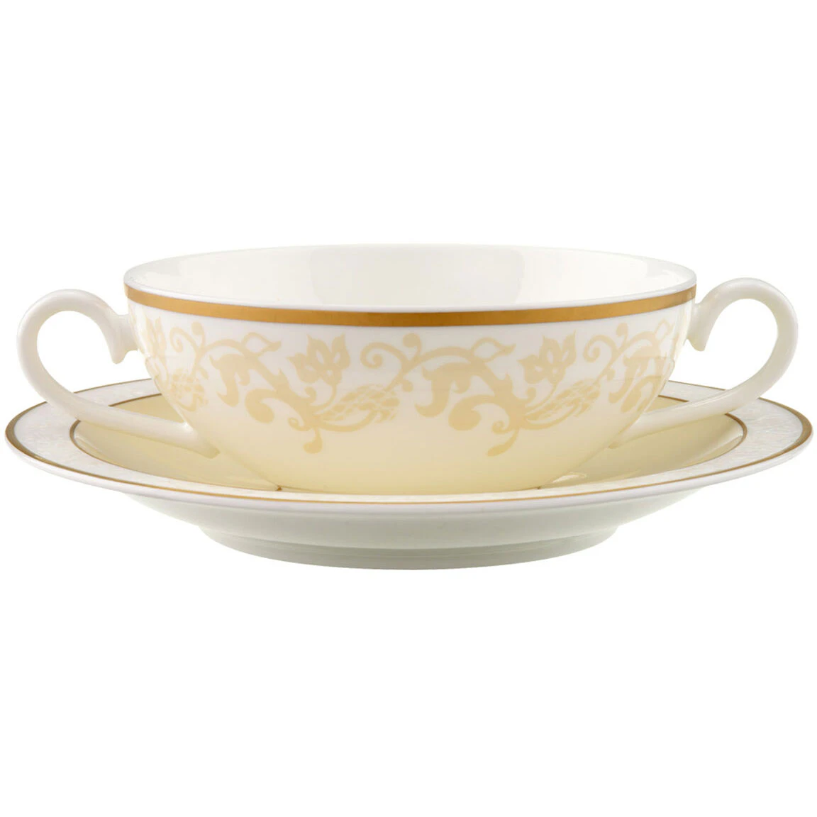 Villeroy & Boch Ivoire Soppsk&aring;l Med Fat - Soppterriner Benporslin Beige