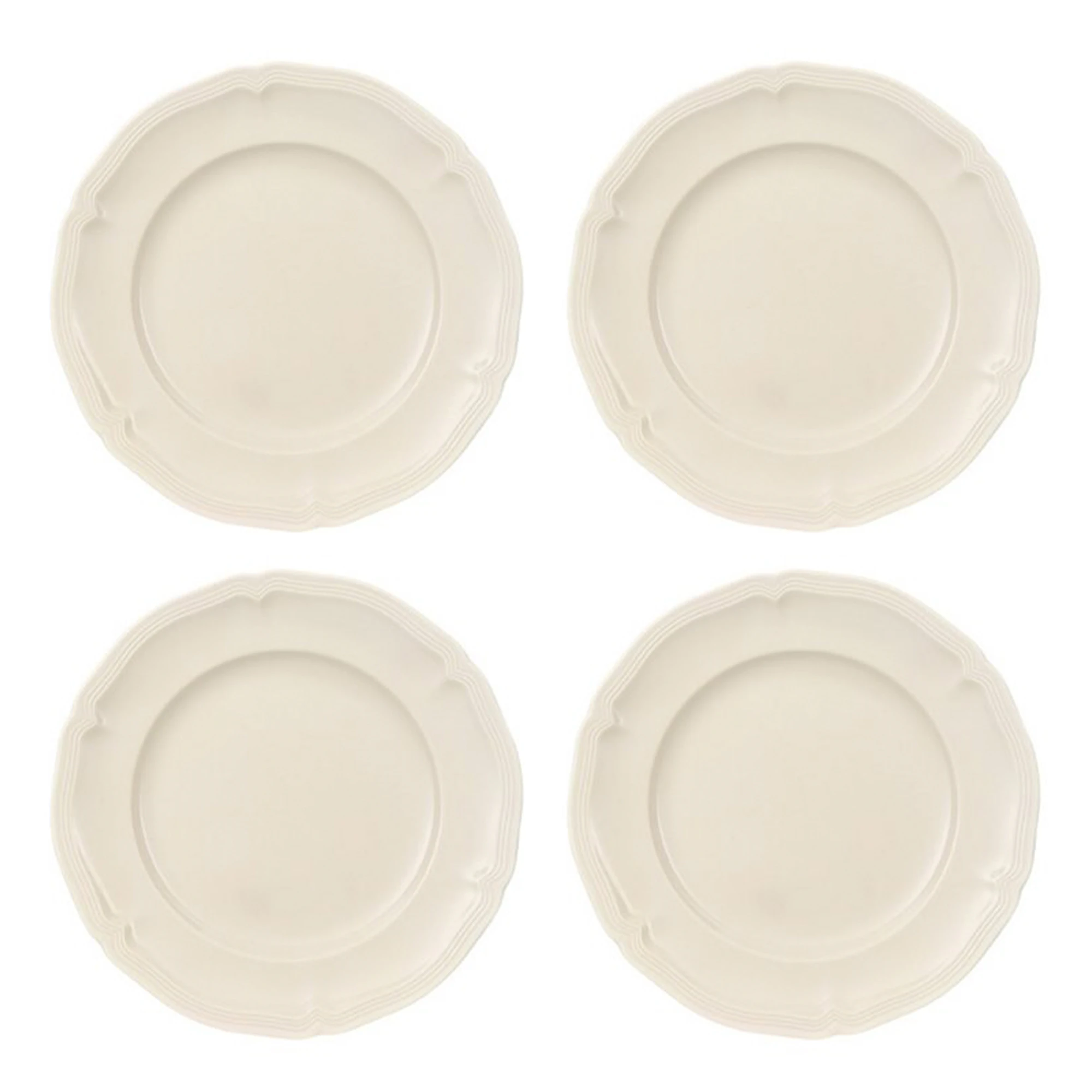 Villeroy & Boch Manoir Assiett 17 Cm 4-pack - Assietter Porslin Vit