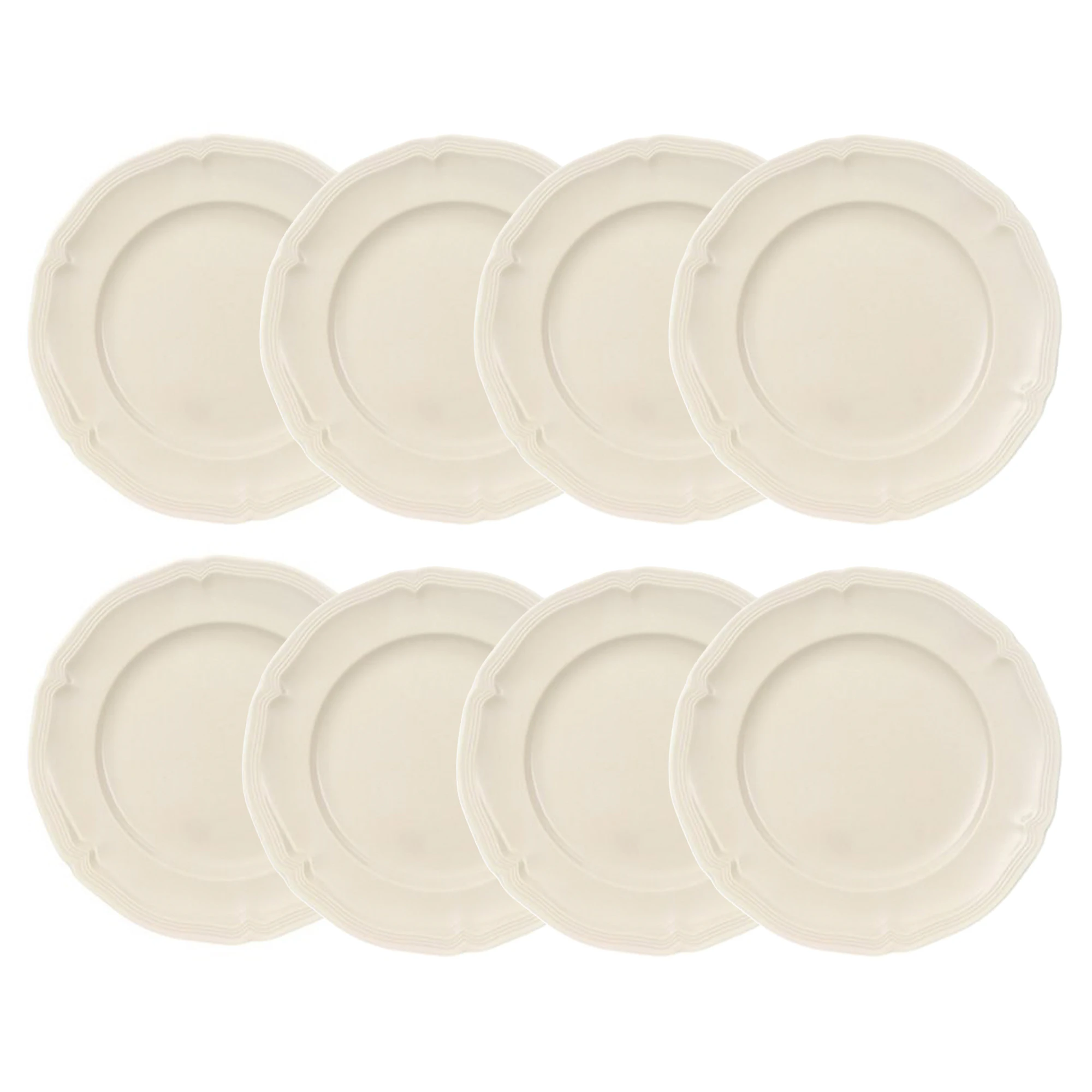 Villeroy & Boch Manoir Assiett 17 Cm 8-pack - Assietter Porslin Vit