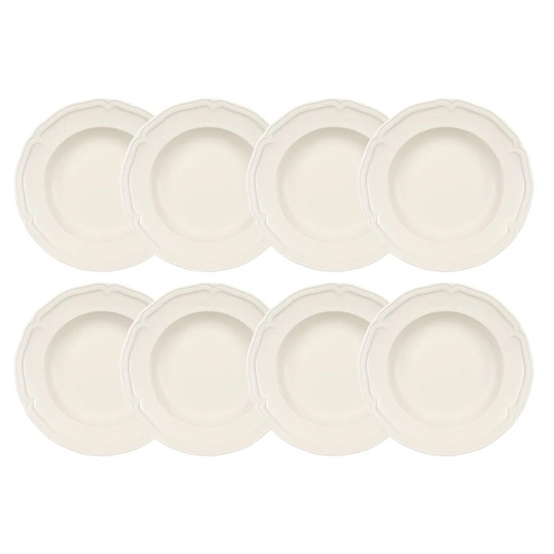 Manoir Djup Tallrik 23 cm 8-pack