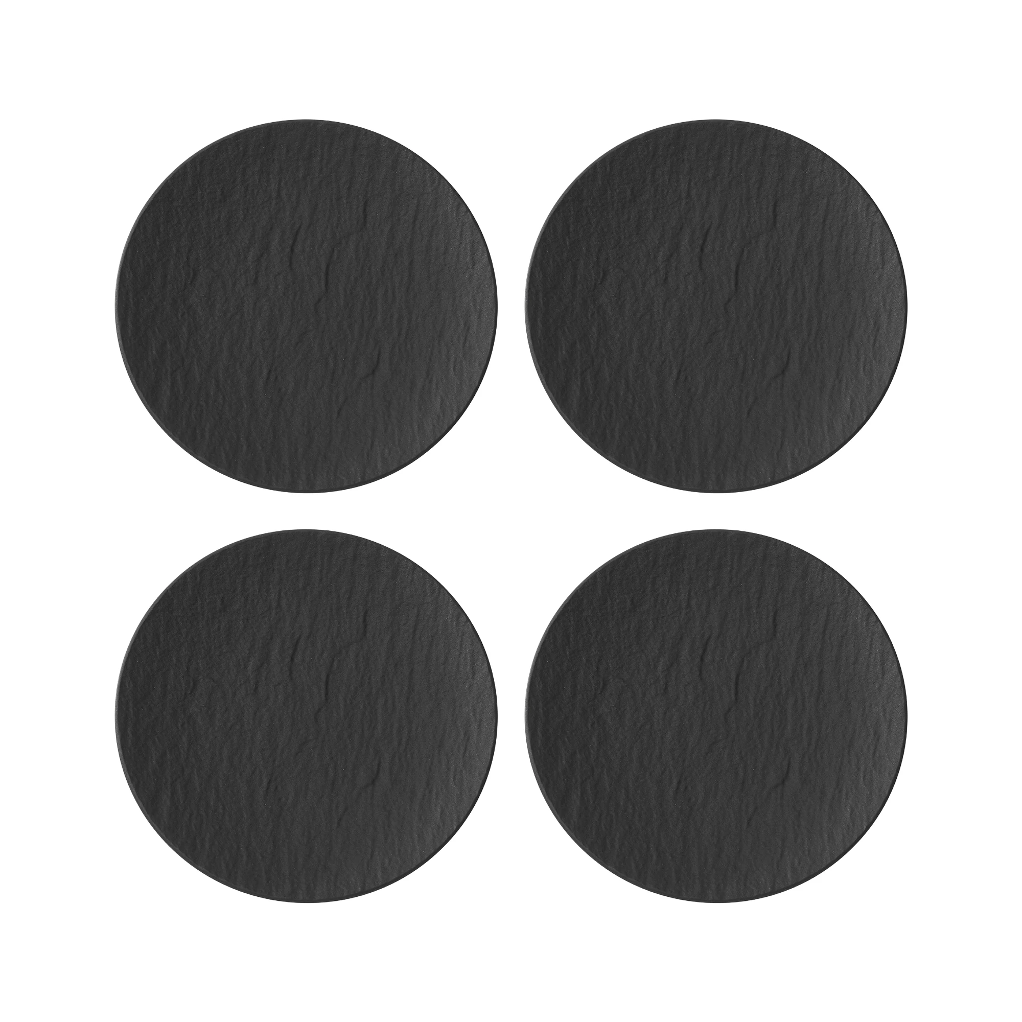 Villeroy & Boch Manufacture Rock Assiett 15 Cm 4-pack - Assietter Porslin Svart