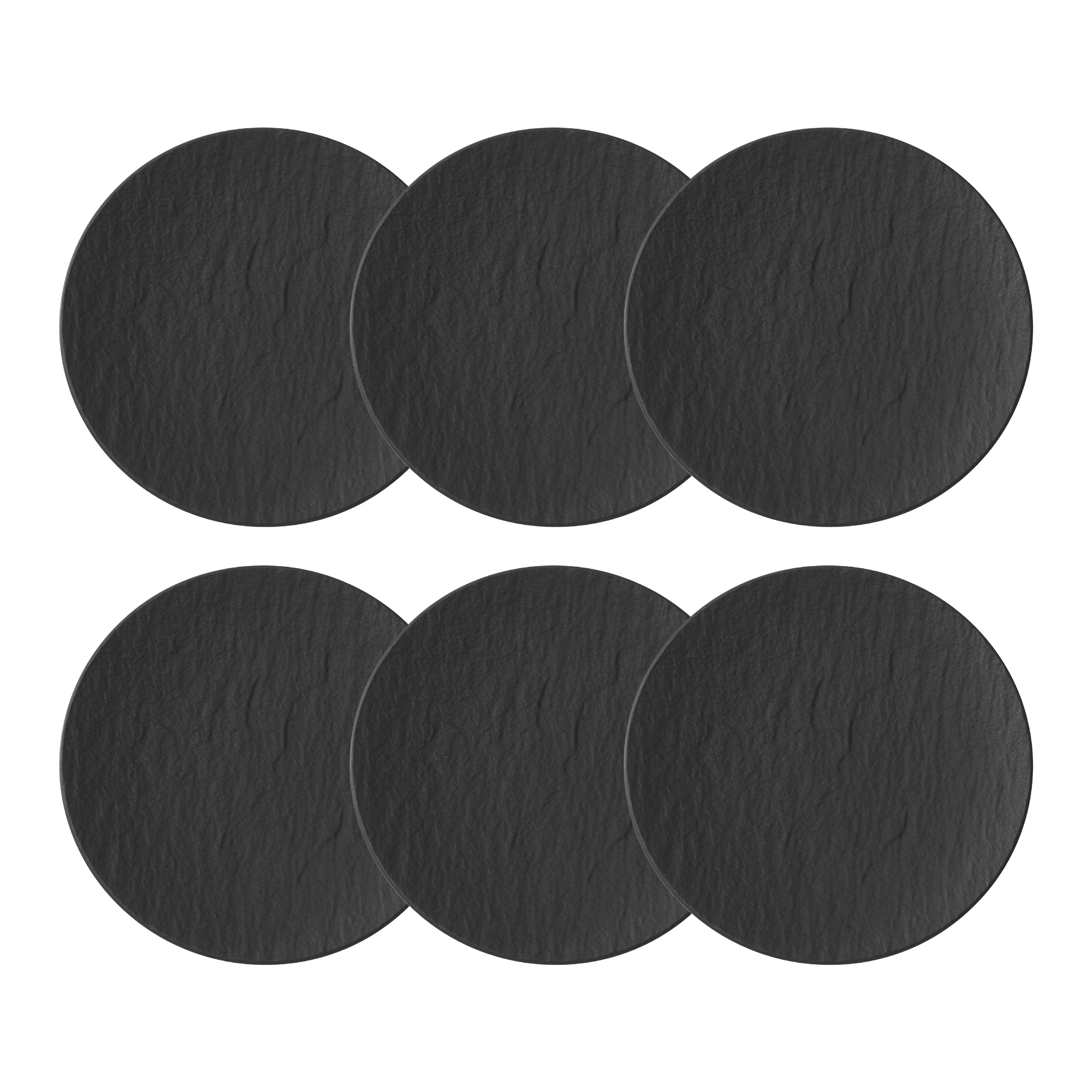 Villeroy & Boch Manufacture Rock Assiett 15 Cm 6-pack - Assietter Porslin Svart