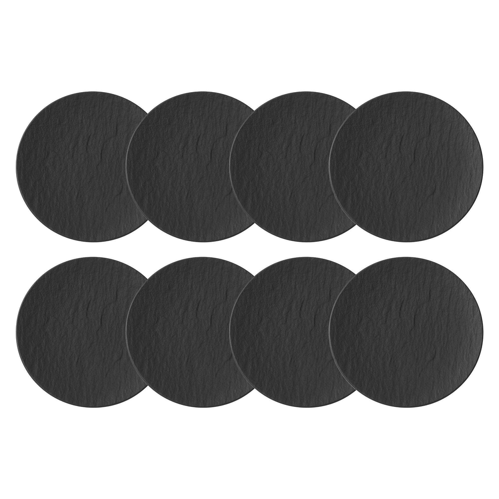 Villeroy & Boch Manufacture Rock Assiett 15 Cm 8-pack - Assietter Porslin Svart