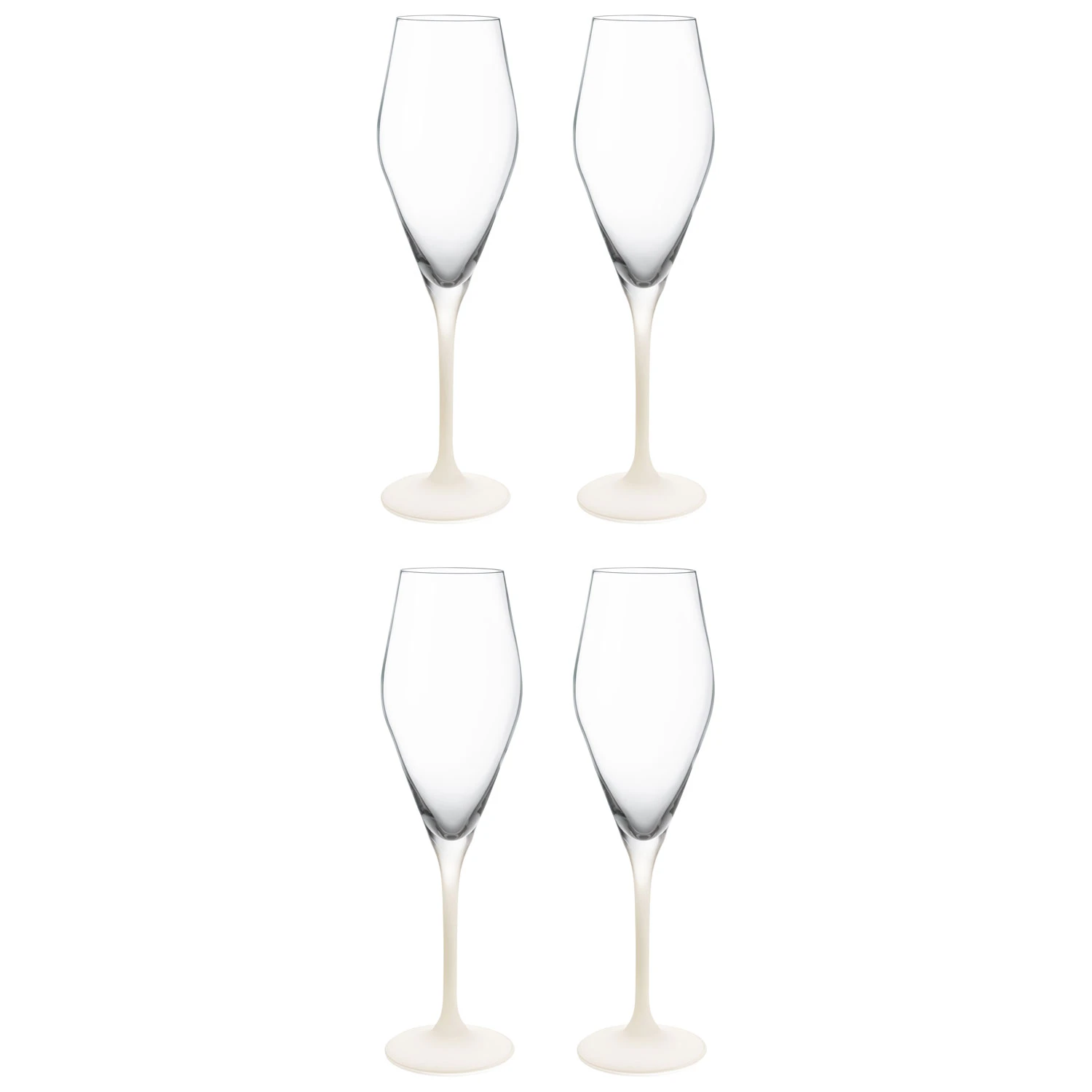 Villeroy & Boch Manufacture Rock Champagneglas 26 Cl 4-pack - Champagneglas Kristallglas Vit