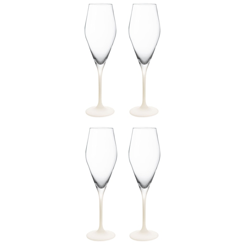 Manufacture Rock Champagneglas 26 cl 4-pack, Vit
